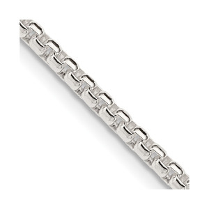 Sterling Silver 2.6mm Round Box Chain - QF-FFFBA824-1758