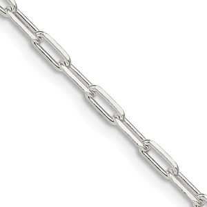 Sterling Silver 2.75mm Elongated Open Link Chain - QF-ED82A035-9332