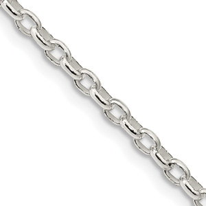 Sterling Silver 2.75mm Oval Fancy Rolo Chain - QF-4C512CEF-6898