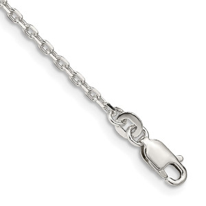 Sterling Silver 2mm Beveled Oval Cable Chain - QC-E6C2D52A-3487