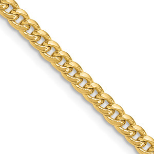 14k 3.5mm Semi-Solid Miami Cuban Chain - BC-0E2C334E-4245