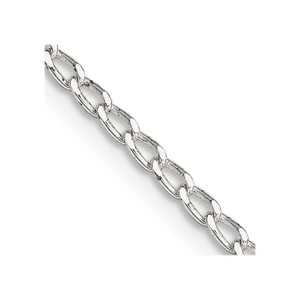 Sterling Silver 2mm Open Elongated Link Chain - QL-1A84748C-2062