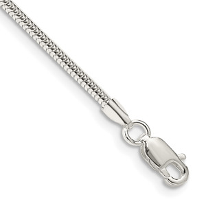 Sterling Silver 2mm Round Snake Chain - QS-EFDD7D1B-7365