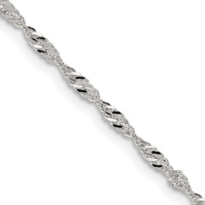 Sterling Silver 2mm Singapore Chain - QF-B54EF2E1-1621