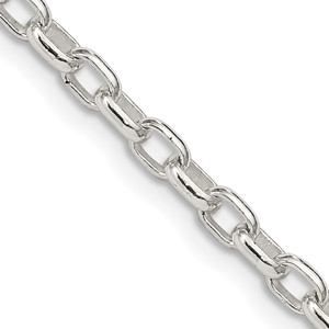 Sterling Silver 3.2mm Oval Fancy Rolo Chain - QF-266597E4-6724