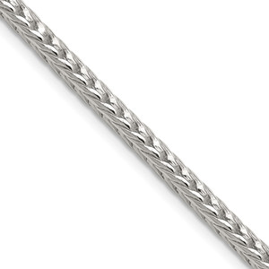Sterling Silver 3.4mm Diamond-cut Round Franco Chain - QF-5318910B-5298