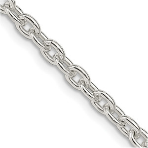 Sterling Silver 3.5mm Cable Chain - QC-FD5BF5B1-3627