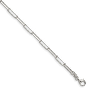 Sterling Silver 3.5mm D/C Paperclip Chain - QD-0770721B-3637