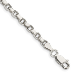 Sterling Silver 3.5mm Diamond-cut Rolo Chain - QF-63BF0861-6522