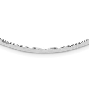 Sterling Silver 3.5mm Hammered Neck Collar