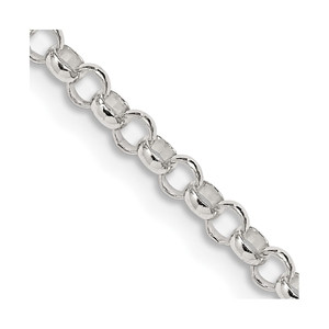 Sterling Silver 3.5mm Rolo Chain - QF-E41FAF95-3820