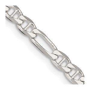 Sterling Silver 3.75mm Figaro Anchor Chain - QA-BC55482D-6562