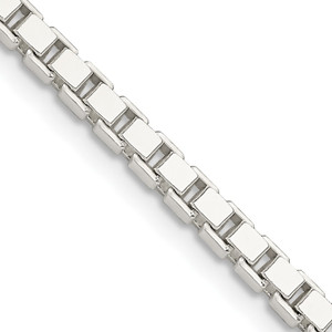 Sterling Silver 3mm Box Chain - QB-E32A13F4-2533