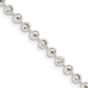 Sterling Silver 3mm Fancy Beaded Chain - QF-F736F5A9-2886