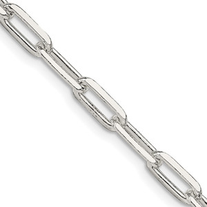 Sterling Silver 4.25mm Elongated Open Link Chain - QF-E16F263A-9177