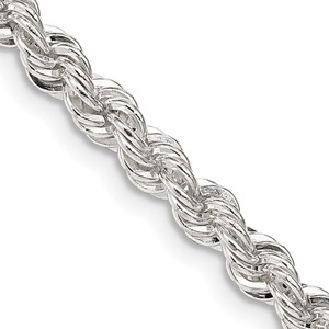 Sterling Silver 4.3mm Solid Rope Chain - QD-A0318C16-1209