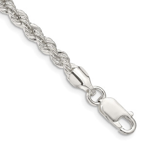 Sterling Silver 4.3mm Solid Rope Chain - QD-D98AA6DB-9811