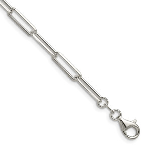 Sterling Silver 4.4mm D/C Paperclip Chain - QD-17BA13F1-2331