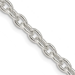 Sterling Silver 4.5mm Cable Chain - QC-D48EF912-8710