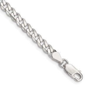 Sterling Silver 4.5mm Curb Chain - QC-4B5497E1-2971