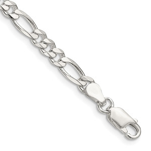 Sterling Silver 4.5mm Figaro Chain - QF-9F2A7CC5-9005