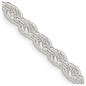 Sterling Silver 4.5mm Solid Rope Chain - QD-5C62B80F-2994