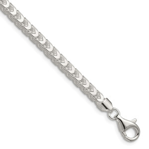 Sterling Silver 4.7mm D/C Square Franco Chain - QQ-7A5B0C71-9066