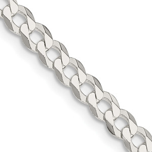 Sterling Silver 4.7mm Flat Curb Chain - QL-BE1A469B-4149