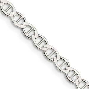Sterling Silver 4mm Flat Anchor Chain - QL-EC3D9A6F-8906