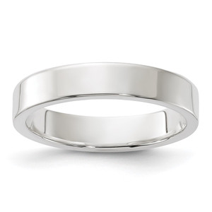 Sterling Silver 4mm Lightweight Flat Size 10 Band