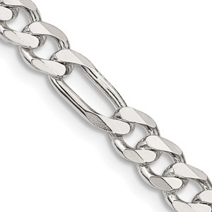 Sterling Silver 5.5mm Figaro Chain - QF-0C38E8D0-6887