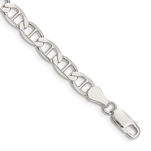 Sterling Silver 5.7mm Flat Anchor Chain - QL-FDD60BCF-9697