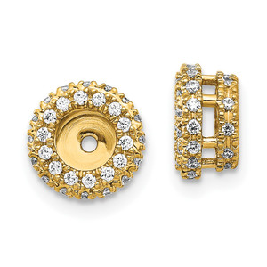 14k 3/8ct Diamond Earring Jackets