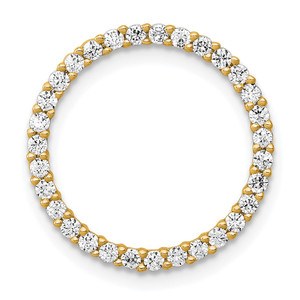 14k 3/8ct. Diamond Circle Chain Slide