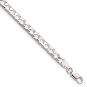 Sterling Silver 5mm D/C Square Curb Chain - QF-B7899D84-6724