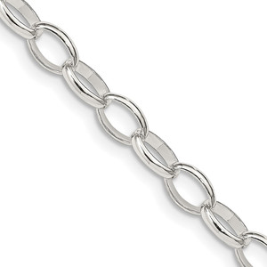 Sterling Silver 5mm Fancy Rolo Chain - QF-C58D7495-8481