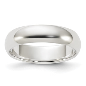 Sterling Silver 5mm Half Round Size 12 Band