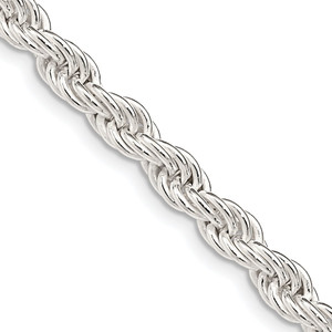 Sterling Silver 5mm Solid Rope Chain - QD-F3D29335-6199