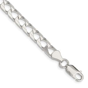 Sterling Silver 6.25mm D/C Square Curb Chain - QF-09CBCD58-9766