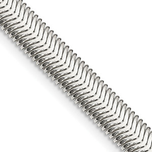 Sterling Silver 6.25mm Flat Oval Snake Chain - QF-314946B2-8641