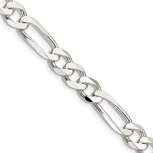 Sterling Silver 7.5mm Figaro Chain - QF-2772D0CE-1918
