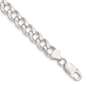 Sterling Silver 8.3mm Curb Chain - QC-8E1DA556-5127