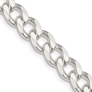 Sterling Silver 8.3mm Curb Chain - QC-F2457398-8923