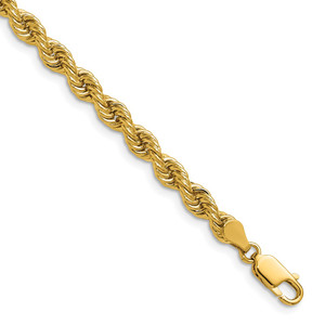 14K 30 inch 5mm Regular Rope with Lobster Clasp Chain