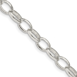 Sterling Silver 8mm Fancy Rolo Chain - QF-738D6706-8587