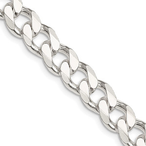 Sterling Silver 9.3mm Curb Chain - QC-75859164-1908