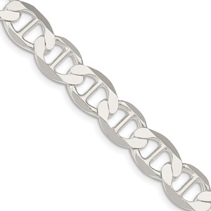 Sterling Silver 9.95mm Flat Anchor Chain - QL-1D4600BC-3506