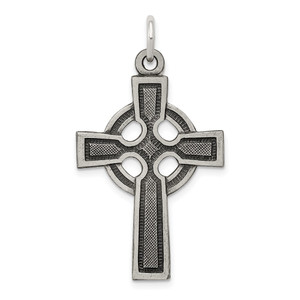 Sterling Silver Antiqued Celtic Cross Charm - QC-6FFB3034-8080