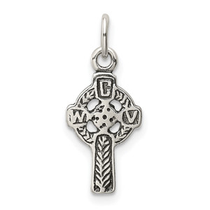 Sterling Silver Antiqued Celtic Cross Charm - QC-7A758BA3-2857