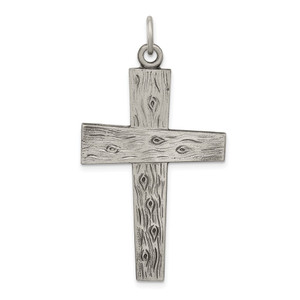 Sterling Silver Antiqued Cross Pendant - QC-1AFD77EB-6582